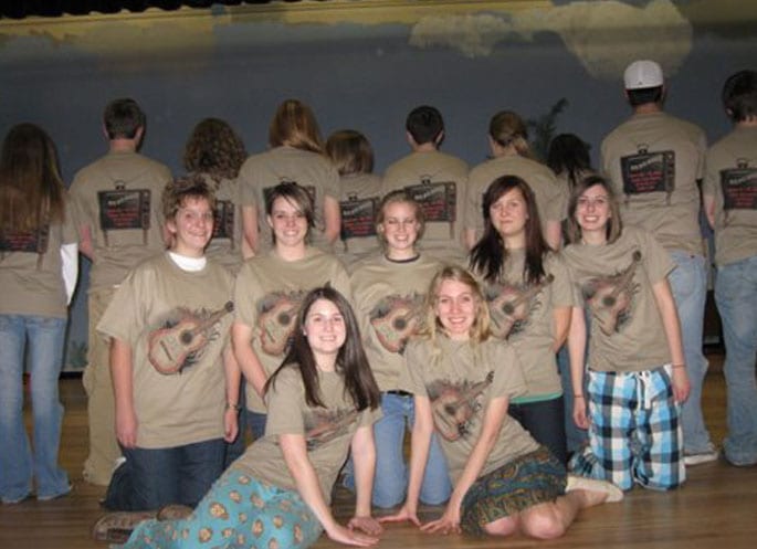 printed brown team t-shirts