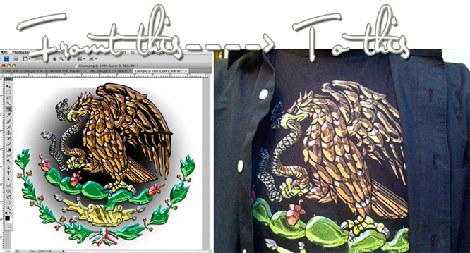 printing an image on t-shirt