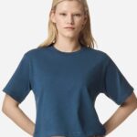 View image 1 of American Apparel Women's Fine Jersey Mid-Length Boxy Tee