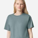 View image 4 of American Apparel Women's Fine Jersey Mid-Length Boxy Tee