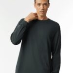 View image 1 of American Apparel Unisex Heavyweight Cotton Long Sleeve Tee