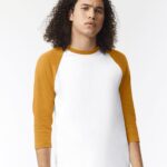 View image 1 of American Apparel Unisex CVC Raglan Tee