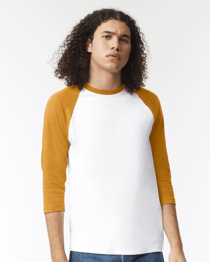 American Apparel Unisex CVC Raglan Tee