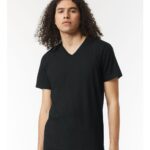 View image 4 of American Apparel Unisex CVC V-Neck Tee