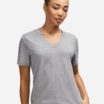 View image 1 of American Apparel Women's Midweight V-Neck Tee