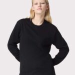 View image 4 of American Apparel Unisex Super Heavyweight Long Sleeve Pocket Tee