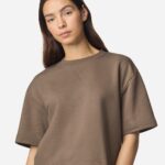 View image 1 of American Apparel Women's French Terry Mid-Length Boxy Top
