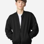 View image 4 of American Apparel Unisex French Terry Bomber Jacket