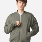 View image 1 of American Apparel Unisex French Terry Bomber Jacket