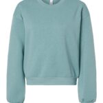 View image 2 of American Apparel Women's ReFlex Fleece Crewneck Sweatshirt