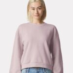 View image 1 of American Apparel Women's ReFlex Fleece Crewneck Sweatshirt