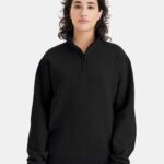 View image 4 of Champion Unisex Powerblend® Quarter-Zip Pullover