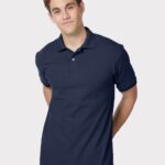 View image 1 of Hanes Unisex EcoSmart® Jersey Polo
