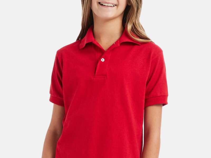 Hanes Youth EcoSmart® Jersey Polo