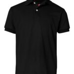 View image 2 of Hanes Youth EcoSmart® Jersey Polo