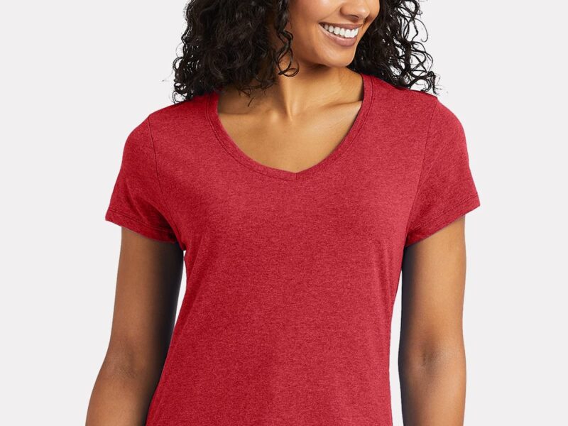 Hanes Women's Perfect-T Triblend V-Neck T-Shirt
