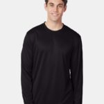 View image 4 of Hanes Unisex Cool DRI® Long Sleeve Performance T-Shirt