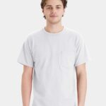 View image 4 of Hanes Unisex Essential-T Pocket T-Shirt