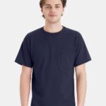 View image 1 of Hanes Unisex Essential-T Pocket T-Shirt