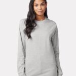 View image 1 of Hanes Unisex Authentic Long Sleeve T-Shirt