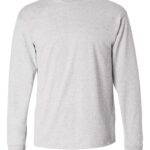 View image 2 of Hanes Unisex Authentic Long Sleeve T-Shirt