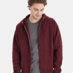 View image 1 of Hanes Unisex Ultimate Cotton® Full-Zip Hooded Sweatshirt