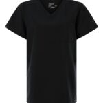 View image 2 of Hanes Women's V-Neck 1 Pocket Scrub Top
