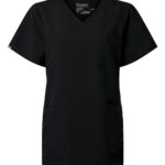 View image 2 of Hanes Women's V-Neck 3 Pocket Scrub Top