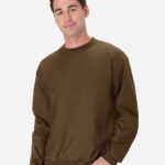 View image 4 of Hanes Unisex Beefy® Sweats Premium Heavyweight Crewneck Sweatshirt