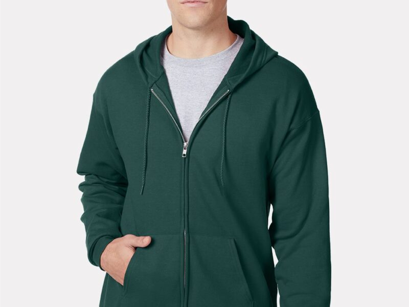 Hanes Unisex EcoSmart® Full-Zip Hooded Sweatshirt