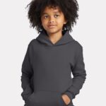 View image 1 of Hanes Youth EcoSmart® Hooded Sweatshirt