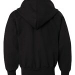 View image 3 of Hanes Youth EcoSmart® Full-Zip Hooded Sweatshirt