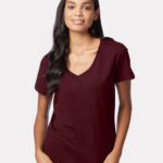 View image 1 of Hanes Women's Perfect-T V-Neck T-Shirt