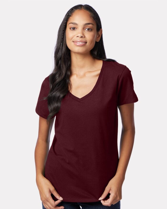 Hanes Women's Perfect-T V-Neck T-Shirt