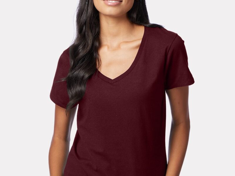 Hanes Women's Perfect-T V-Neck T-Shirt