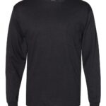 View image 2 of Hanes Unisex Workwear Long Sleeve Pocket T-Shirt