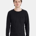 View image 4 of Hanes Unisex Workwear Long Sleeve Pocket T-Shirt